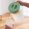 thumbnail image 4 of Dvruxg Plastic Pitcher with Lid, Perfect for Mixing Hot/Cold Beverages, Juice, Lemonade, Ice Tea, Water Jug, 4 of 5
