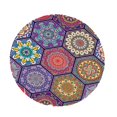 thumbnail image 1 of DOLITY Nappe de Jardin en Nappe Rétro Élastique Nappe Ronde pour table Ronde Ovale G 1.2M, 1 of 9