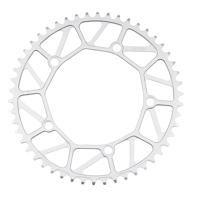 Ruiboury Lightweight And Easy To Install - Smooth Operation Chain Ring For Bicycles Bicycles Crank Bike Chain 50T silver 2Set