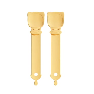 LSLJS 2pcs Feeding Device Squeezing Spoon Feeding Spoon Pet Supplies Spoon for Tightening with Strips, Catstick Feeder