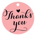 thumbnail image 1 of 100 PCS Personalized Thank You Hang Tags Custom Wedding Favors Gift Circle Paper Tags, 1 of 1
