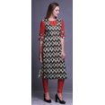 thumbnail image 3 of Bimba Kurtis Indiennes Longues Droites Imprimées à Manches 3/4 pour Femmes, Tunique d'Été, 3 of 6