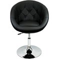 thumbnail image 3 of Nicer Furniture tabouret de bar  arrondi en noir, 3 of 3