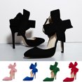 thumbnail image 3 of Sandales à Talons pour Femmes, Mode, Nœud Latéral, Bout Pointu, Stilettos pour Femmes, 3 of 6