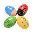 thumbnail image 1 of 1 Pcs Wooden Sand Eggs Children Kids Baby Educational Instruments Musical Toys, 1 of 6