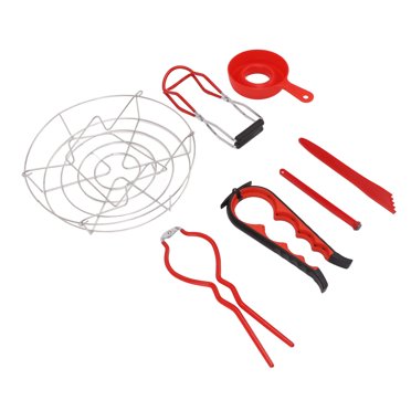 Ensemble de Départ de 7 Pcs de Fournitures de Mise en Conserve, Trousse de Mise en Conserve en Acier Inoxydable de Qualité Alimentaire, Ensemble d'Outils de Mise en Conserve pour la Cuisine à la Maison