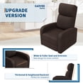 thumbnail image 1 of AKDSteel Ergonomic Manual Recliner Chair, High Back Single Sofa With Soft Cushion, Wide Arms, And Side Pocket, 1 of 5