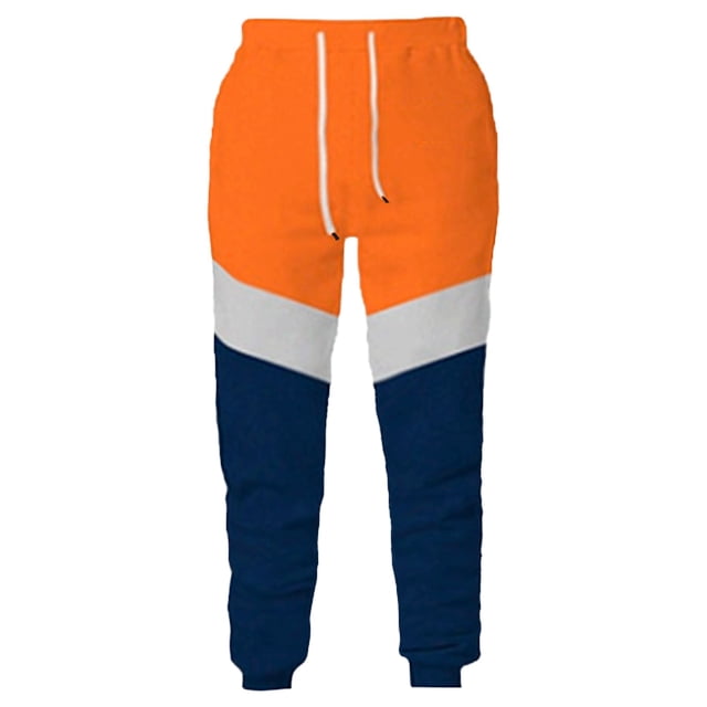 Styesk Men's Pants Men's Spring And Winter Fashion Color Match Casual Sports Popular Sweatpants Pants