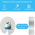 thumbnail image 3 of 1 Pc 8.6 Inch Stainless Steel Cake Scraper,Cake Metal Scraper for Baking,Sided Patterned Edge Smoother Scraper,Frosting Cake Modelling Scraper,Smoother Leveler Scraper for Cream Cake, 3 of 7
