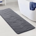 thumbnail image 4 of mtvxesu 3-Piece Large Foam Bath Mat Set, Soft Non-Slip Absorbent Bathroom Rugs, Washable Toilet Mats for Bath & Shower, 4 of 7