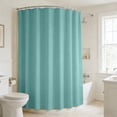 thumbnail image 1 of Todaioua Solid Color Bathroom Shower Curtain 180x180cm Waterproof Polyester Partition Curtain with 12 Hooks for Toilet Bathroom Privacy Thickened Easy Clean Available in Multiple Colors Home Decor, 1 of 7