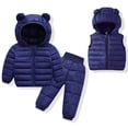 thumbnail image 1 of RXIRUCGD Boys' And Girls' Winter Lightweight Jacket Set( Navy, Size:0-1 Years ), 1 of 3