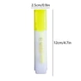 thumbnail image 3 of SIYTUAU Highlighter Pens 10 Ml Ink Quick Dry Broad Tip Markers For Office School Underline Writing Notes Textbook Study Supplies Yellow Color Fluorescent Marker Yellow, 3 of 6
