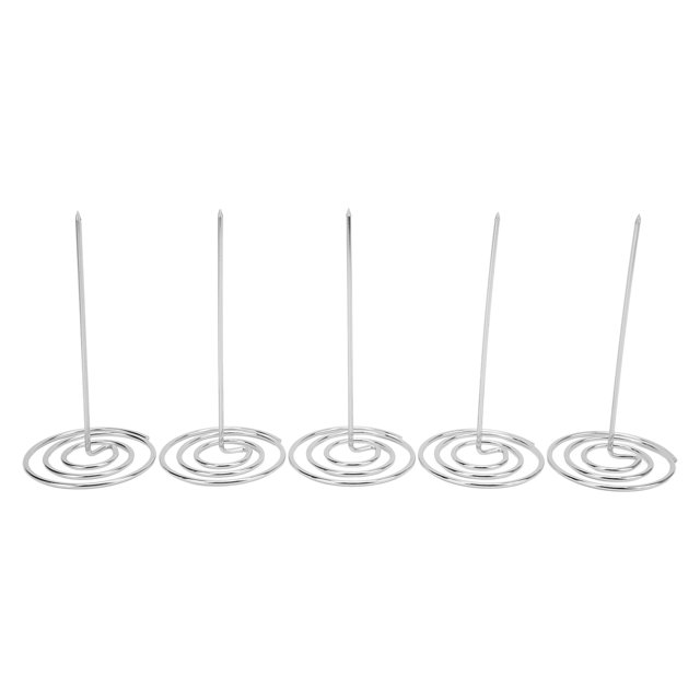 5 Pcs Porte-Reçus Résistant à l'Usure Anti-Corrosion Recyclable Barrette à Carreaux pour Bureau Cuisine Argent