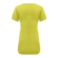 thumbnail image 4 of CEHVOM Fashion Woman V-Neck Short Sleeve Tops T-Shirt Summer Solid Loose Blouse, 4 of 5