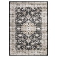 thumbnail image 3 of GlowSol 5'x7' Washable Area Rugs for Dining Room Home Office Vintage Medallion Print Non Slip Low Pile Throw Rugs Soft Foldable Accent Rug, Black, 3 of 8