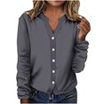thumbnail image 2 of AherBiu Veste Légère pour Femme à Boutons, Cardigan Tricoté à Col Ras du Cou, Chandail Décontracté Ample, Manteau Léger, 2 of 6