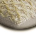 thumbnail image 2 of The HomeCentric Decorative Lumbar Pillow Cover Ivory 12"x20" (30x50 cm) Linen Pearl, Ribbon, Hand Embroidery Oblong Pillow Cover, Abstract Modern Style - Ivory Ripple, 2 of 3