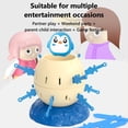 thumbnail image 4 of Cameland Mini Children's Board Game Pirate Barrel Insert Sword Penguin Party Skills Parent-child Interactive Game Pirate Desktop Toy Party Activity Comp Blue, 4 of 8