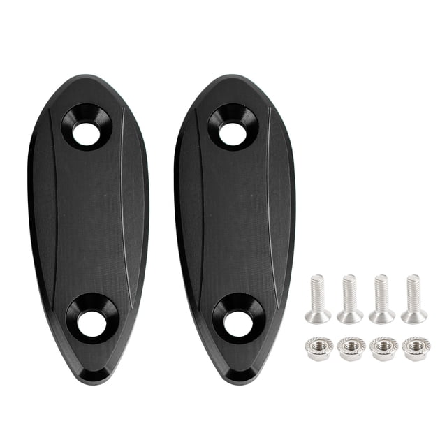 Miroir Noir pour Bloquer les Assiettes Kawasaki ZX-6R ZX6R 2009-2012