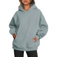thumbnail image 1 of ORUYROP Womens Oversized Hoodies Fleece Sweatshirts Long Sleeve Sweaters Pullover Fall Clothes with Pocket, 1 of 7
