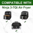 thumbnail image 3 of 100 Pcs Non-Stick Disposable Parchment Paper Pads Air Fryer Liners Compatible with Ninja AG301 Indoor Grill Air Fryer, 3 of 6