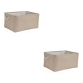 thumbnail image 4 of maskred Sturdy And Durable Cabinet Storage Bag For Well Organized Space Foldable Storage Box With Handle Cotton Multifunctional Beige 2Set, 4 of 6