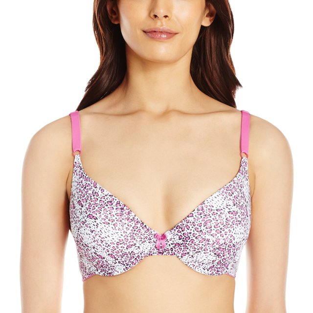 Maidenform Womens One Fab Fit Tailored T-Shirt Bra, 36C, Wavy Animal Print
