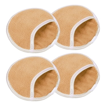 Unique Bargains 4 Pcs Face Wash Sponges Face Sponges for Cleansing Daily Exfoliating Reusable Makeup Remover Yellow