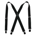 thumbnail image 1 of CTM®  Elastic with Anti Slip Pin Clip 1 1/2 Inch Solid Suspenders (Men's), 1 of 1