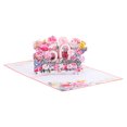 thumbnail image 1 of Uxcell 60th Birthday Card Pop-Out Birthday Card 3D Flower Bouquet Butterflies, 1 of 5
