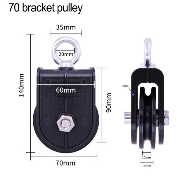 Cable Pulley Wheel Roller Workout Pulley Wheel for Pulley Block 70Mm 75Mm