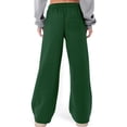 thumbnail image 4 of Yuzhih Womens Wide Leg Sweatpants Drawstring Waisted Baggy Lounge Pants Athletic Joggers with Pockets, 4 of 6
