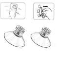 thumbnail image 4 of Ventouse à Vis 40mm Transparente Ventouse en Caoutchouc M4 Plastique, 4 of 9