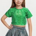 thumbnail image 1 of Rbaofujie Girls Athletic Tank Tops Round Neck Basic Cute Dance Crop Tops for Kids, 1 of 4