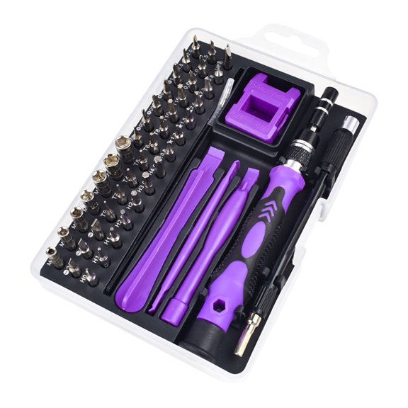 Ensemble de Tournevis de Précision 52-en-1 pour Réparation de Montre et de Téléphone, Trousse d'Outils de Démontage Électronique avec Embouts Magnétiques