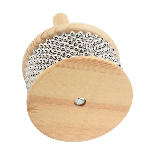 Cabasa Portable, Prise en Main Confortable, Boule en Bois pour Entraînement Rythmique, Grande