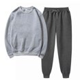thumbnail image 2 of Besolor Ensembles 2 Pcs pour Femmes Survêtements Décontractés Chandail à Col Rond et Pantalon de Jogging Ensembles d'Entraînement Survêtements, 2 of 5