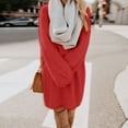 thumbnail image 2 of 2025 Robe Chandail pour Femmes Femmes Robe Chandail d'Hiver Robes en Tricot pour Femmes Automne Col Roulé Chaud Manches Longues Robe Chandail en Tricot Torsadé Poche, 2 of 5