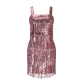 thumbnail image 4 of FcBaudy Robe Camis Sans Manches à Col en V, Robes d'Été pour Femmes, Robes pour Femmes Mode Féminine Paillettes Sans Manches Robe Make Robe Formelle Robes Femmes Robe, 4 of 7