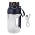 thumbnail image 1 of 1200ml Multifunctional Portable Juicer Cup Mini Travel Blender Safety Lock Suitable for Gym Home Office Sports Outdoor Small Travel Blender for Shakes and Smoothies, 1 of 8