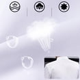 thumbnail image 3 of Milaget Chef Jacket Short Sleeve Cooking Clothes Coat for Restaurant White AWhite XL, 3 of 9