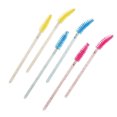 thumbnail image 4 of pitrice 50PCS Eyelashes Crystal Handle Brush Mascara Wands Applicator Cosmetic Brush Disposable Make Up brushes,Yellow, 4 of 9