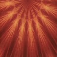 thumbnail image 1 of Ahgly Company Tapis d'Intérieur Lavable à la Machine, Carré, Transitionnel, Orange Rouge Orange, Tapis de Zone, 4 Pieds Carré, 1 of 7