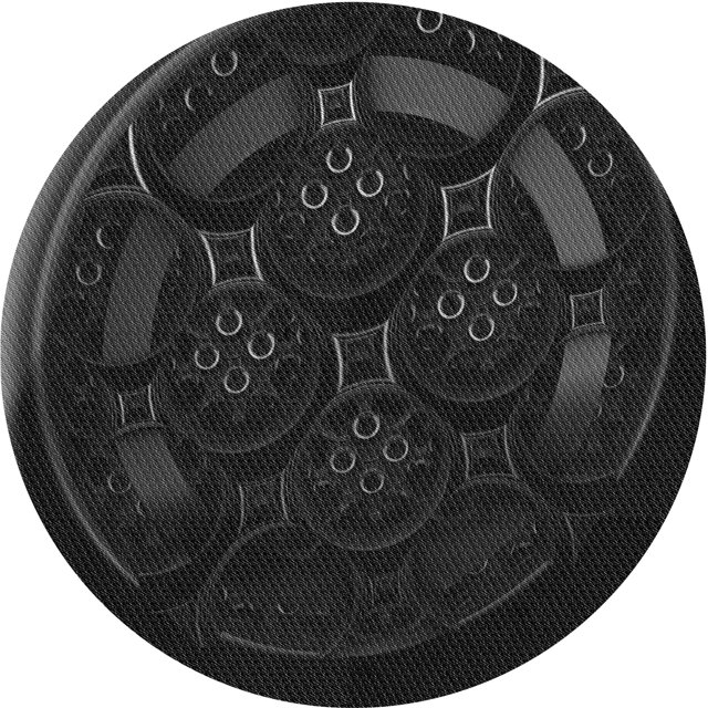 Ahgly Company Tapis d'Intérieur Lavable en Machine Carré Transitionnel Gris Minuit, 3 Pieds Carré