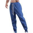 thumbnail image 1 of FAIWAD Mens Sweatpants Elastic High Waist Drawstring Workout Joggers Pants Button up Outdoor Trousers, 1 of 3