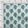 thumbnail image 1 of oneOone Cotton Poplin Fabric Leaves & Floral Block Print Sewing Fabric BTY 56 Inch Wide, 1 of 4