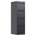 thumbnail image 1 of AOBABO 4 Drawer Vertical Metal File Cabinet w/Lock, Fully Assembled, Black, 1 of 11