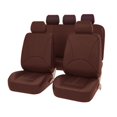 thumbnail image 3 of Wisewang Car Seat Covers Front Rear Seat Covers Headrest Protector for Minivan Coffee 9 pcs, 3 of 6
