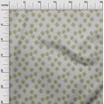 thumbnail image 2 of oneOone Cotton Poplin Light Gray Fabric Floral & Flying Swan Block Fabric For Sewing Printed Craft Fabric By The Yard 42 Inch Wide, 2 of 4